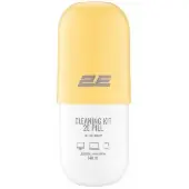 Чистящий набор / Cleaning kit 2E PILL for office equipment (liquid 140ml, whipe 20cm), white-yellow,2E-SK140YW