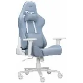 Кресло 2E GAMING BUSHIDO II WE, ткань, 3D-Armrests, голубой светлый