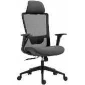 Кресло 2E OC150, ткань, 4D-подлокотники, подголовник, чёрный/ 2E-OC150-BLACK