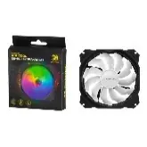 Корпусной вентилятор 2E GAMING AIR COOL (ACF120PA-ARGB ), 120мм, 2510-4pin + 5V 3pin RGB, белые лопасти, черная рамка