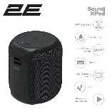 Акустическая система 2E SoundXPod TWS, MP3, Wireless, Waterproof black
