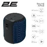 Акустическая система 2E SoundXPod TWS, MP3, Wireless, Waterproof Blue