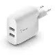 Сетевое ЗУ Belkin Home Charger 24W DUAL USB 2.4A, white