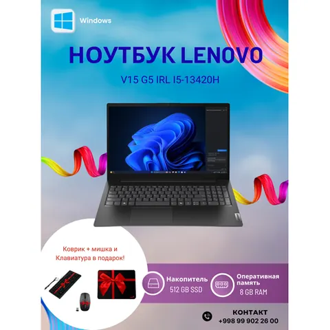LENOVO V15 G5 IRL I5-13420H 8GB 512GB 15,6 FHD BUSUNESS BLACK